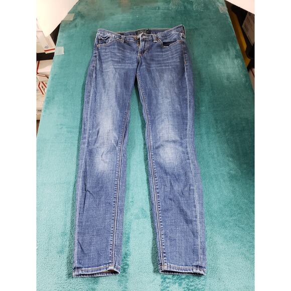 Lucky Brand Jeans Size 2 Womens Blue Stretch Pant Denim Mid Rise Charlie Skinny - Picture 1 of 12